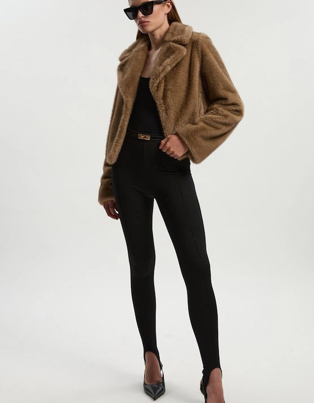 Faux Fur Cropped Jacket, 5 of 4