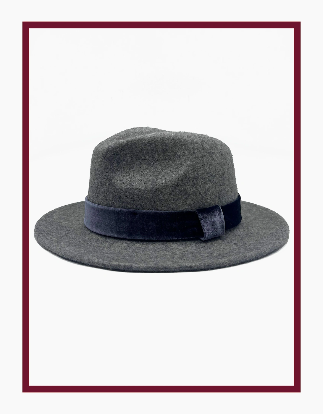 Nooki Design Women's Frankie Wool Fedora - Grey - Size: ONE,