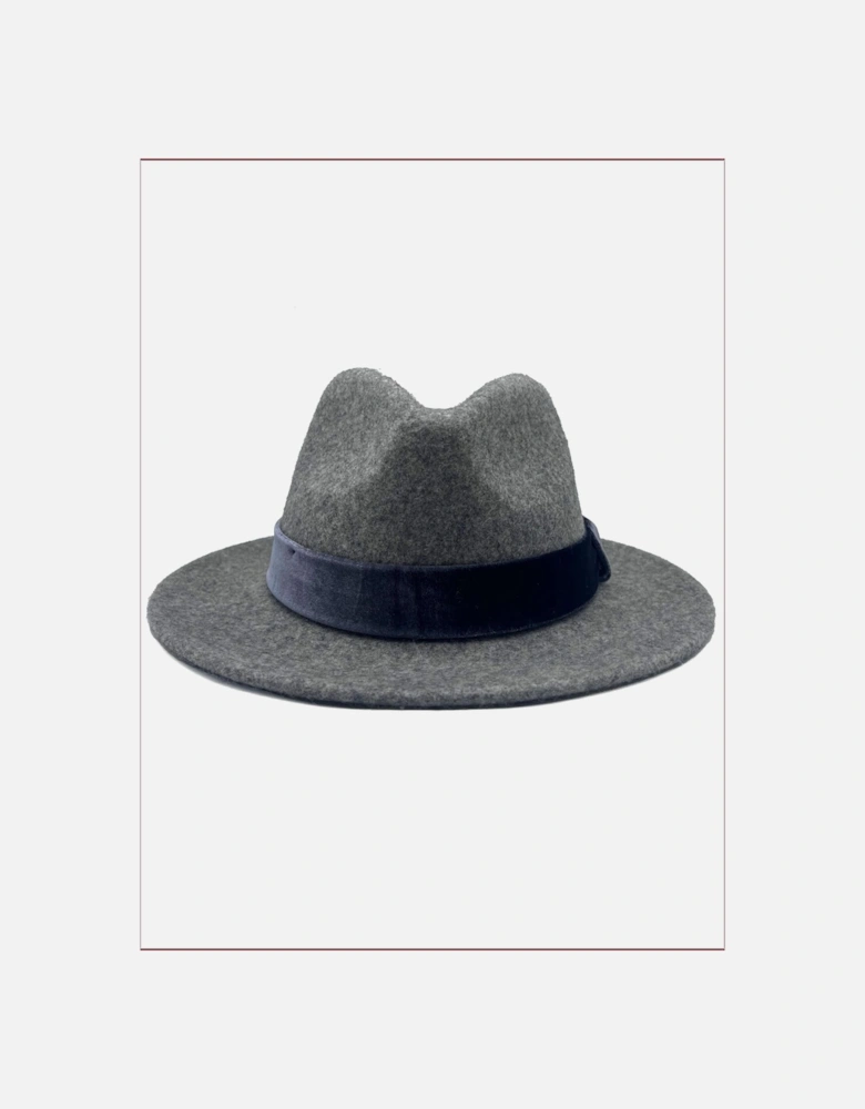 Frankie Wool Fedora - Grey