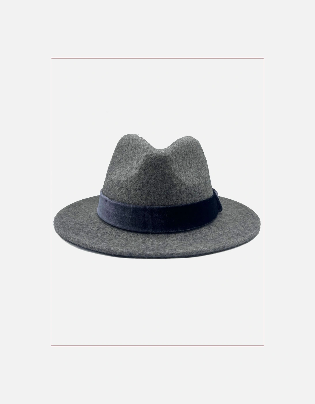 Frankie Wool Fedora - Grey