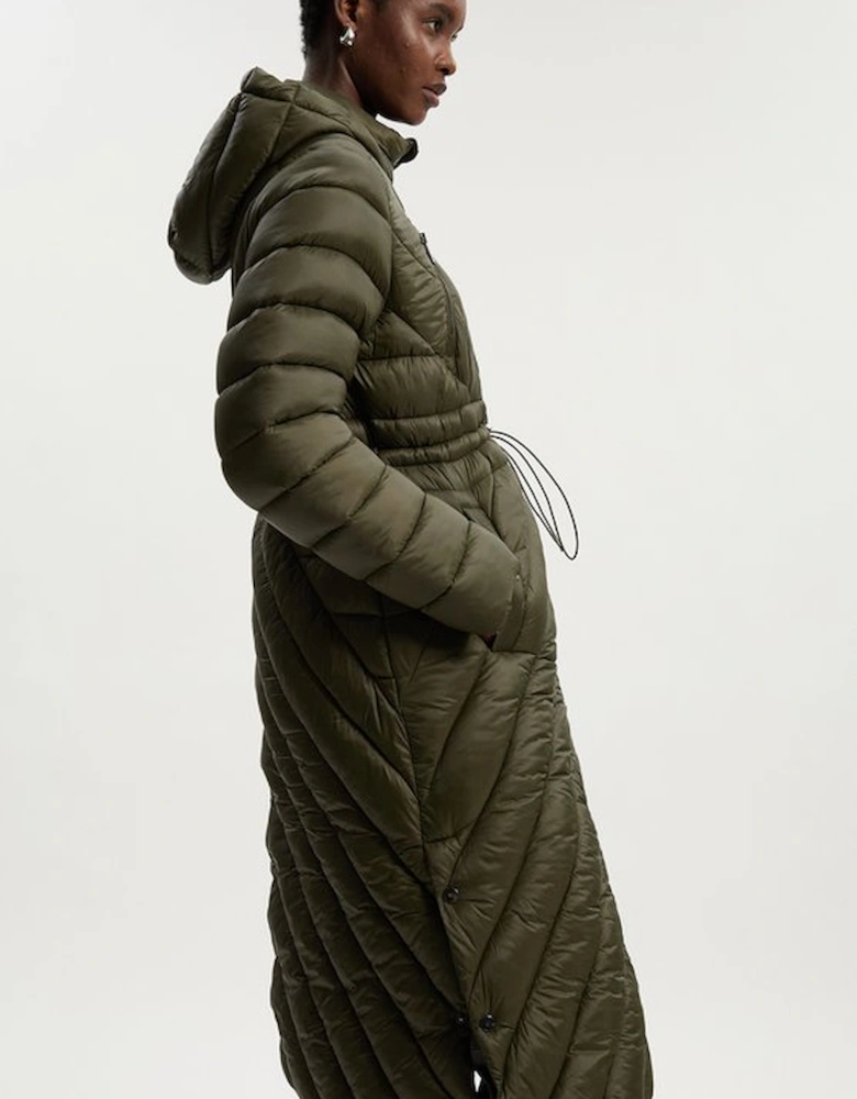 Lightweight Knee Length Packable Coat