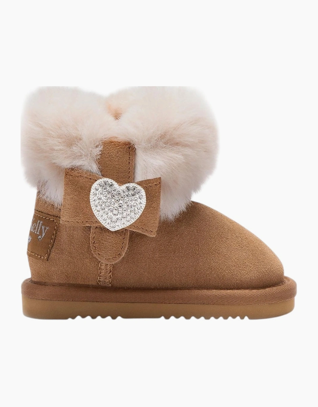 Lelli Kelly Girl's Girls Brown Suede ‘Zoey’ Fluffy Boots - Size: 8