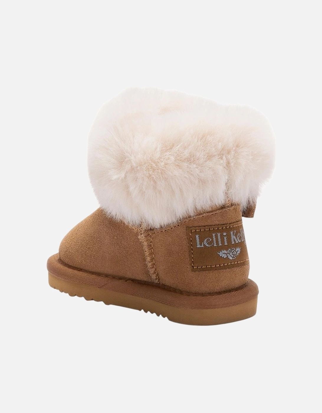 Girls Brown Suede ‘Zoey’ Fluffy Boots