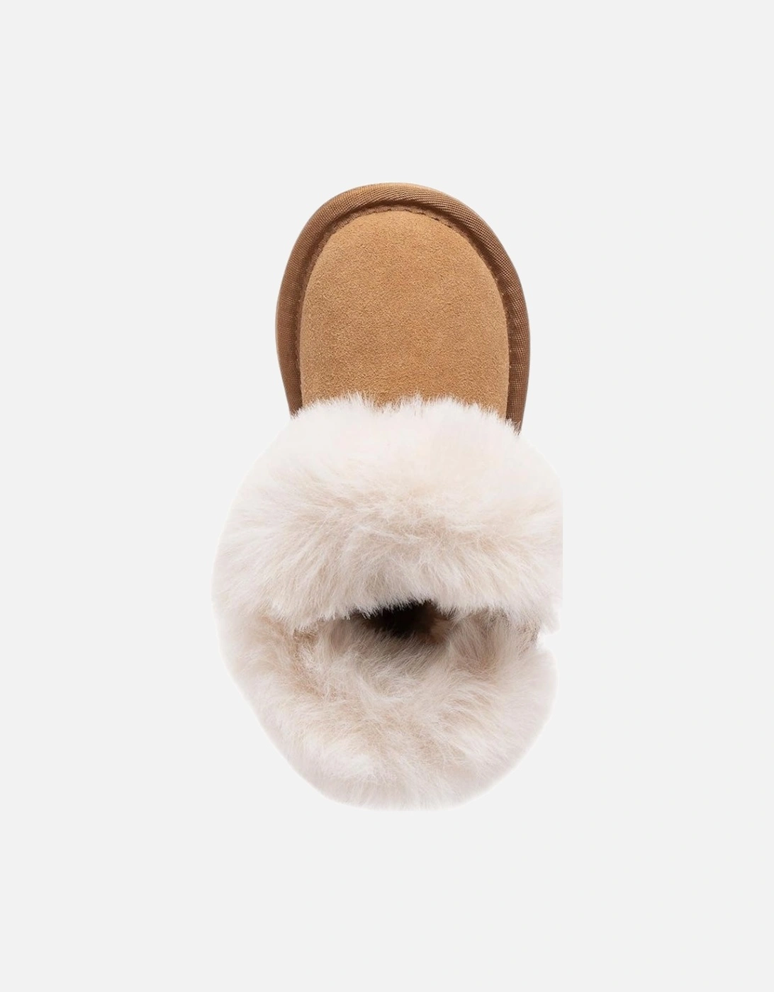 Girls Brown Suede ‘Zoey’ Fluffy Boots