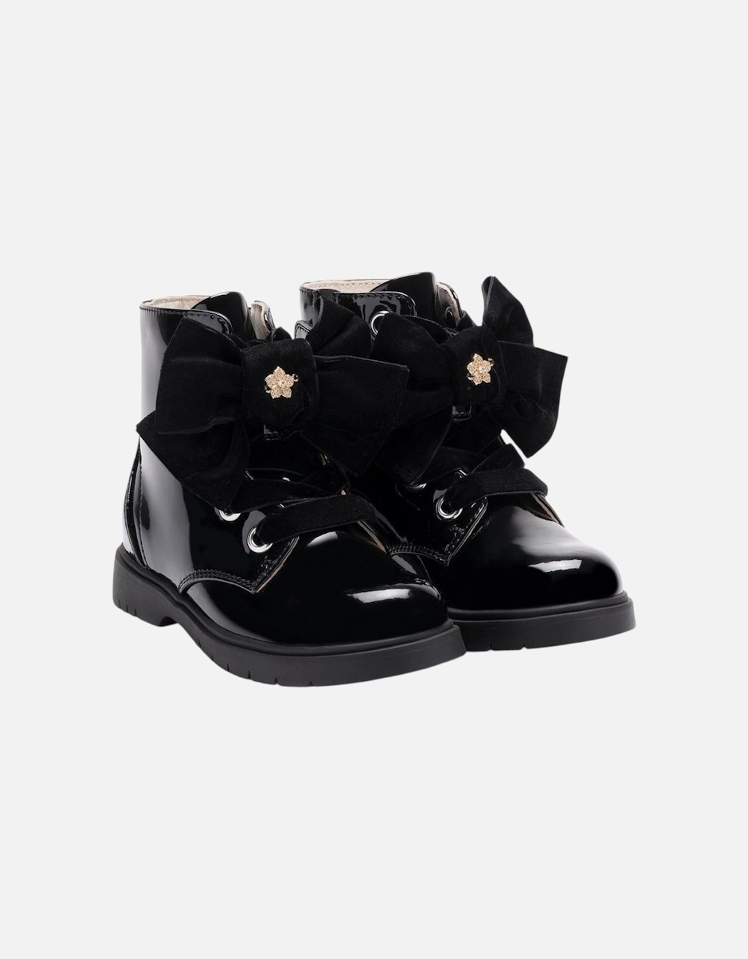 Girls Black Patent ‘Fior’ Boots, 5 of 4