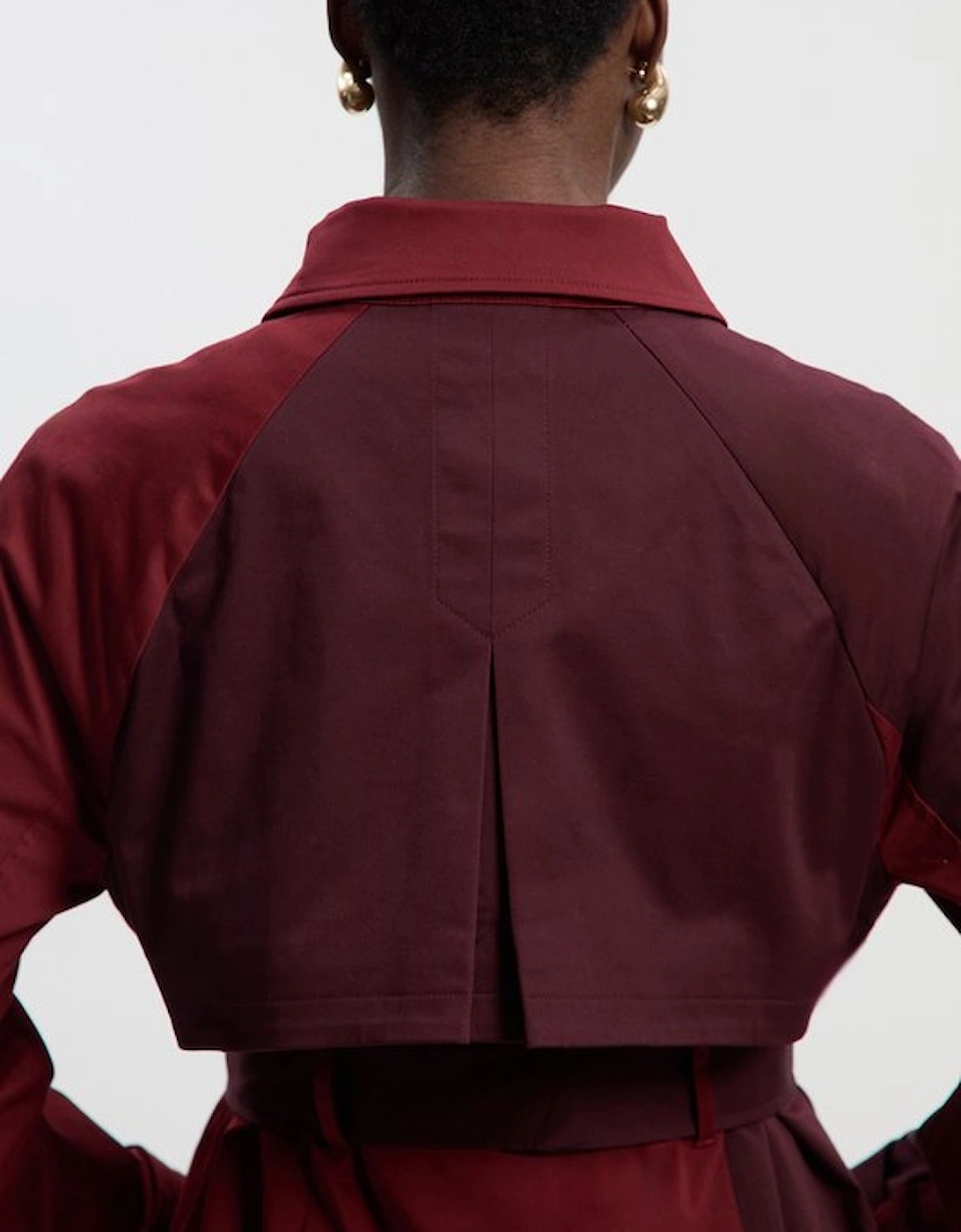 Petite Colour Block Belted Tailored Trench Coat, 4 of 3