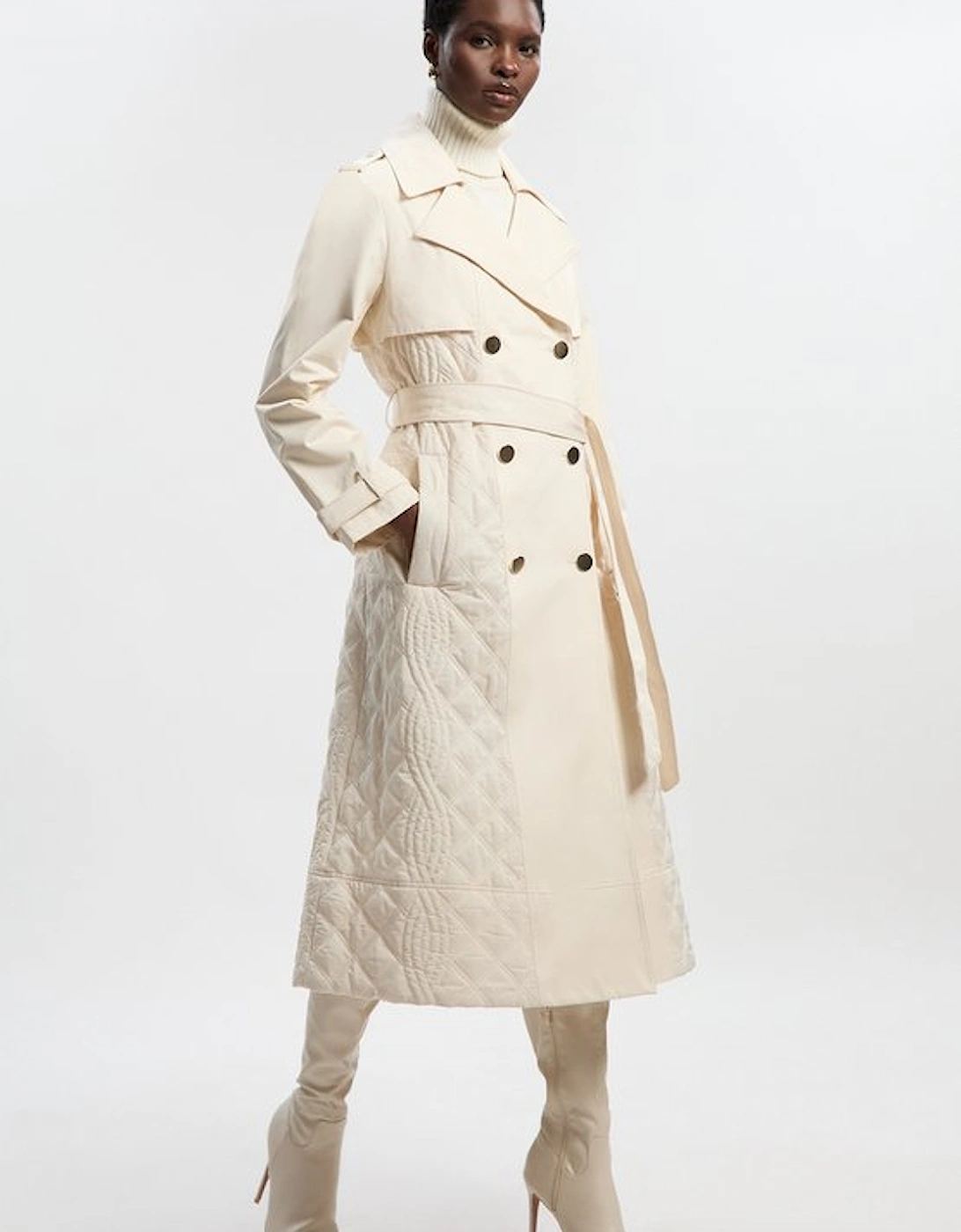Quilted Trench Coat, 2 of 1