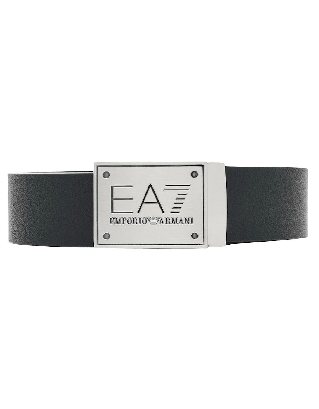 Silver Buckle Black/Grey Reversible Belt, 3 of 2