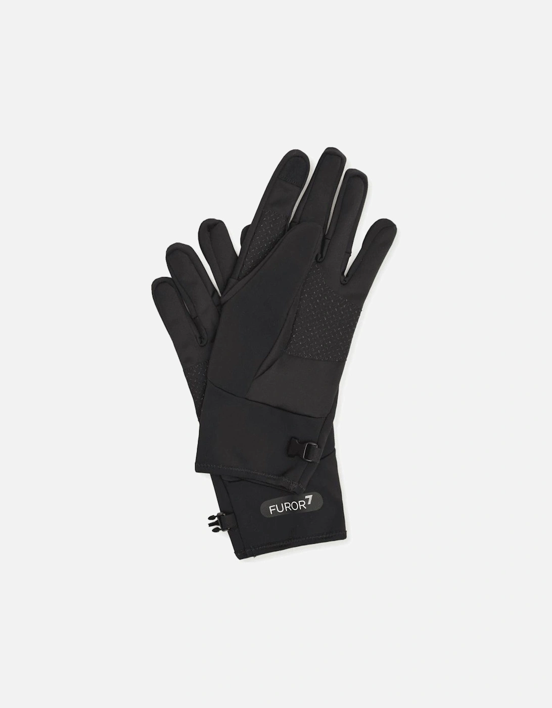 Technical Fabric Nylon Black Gloves