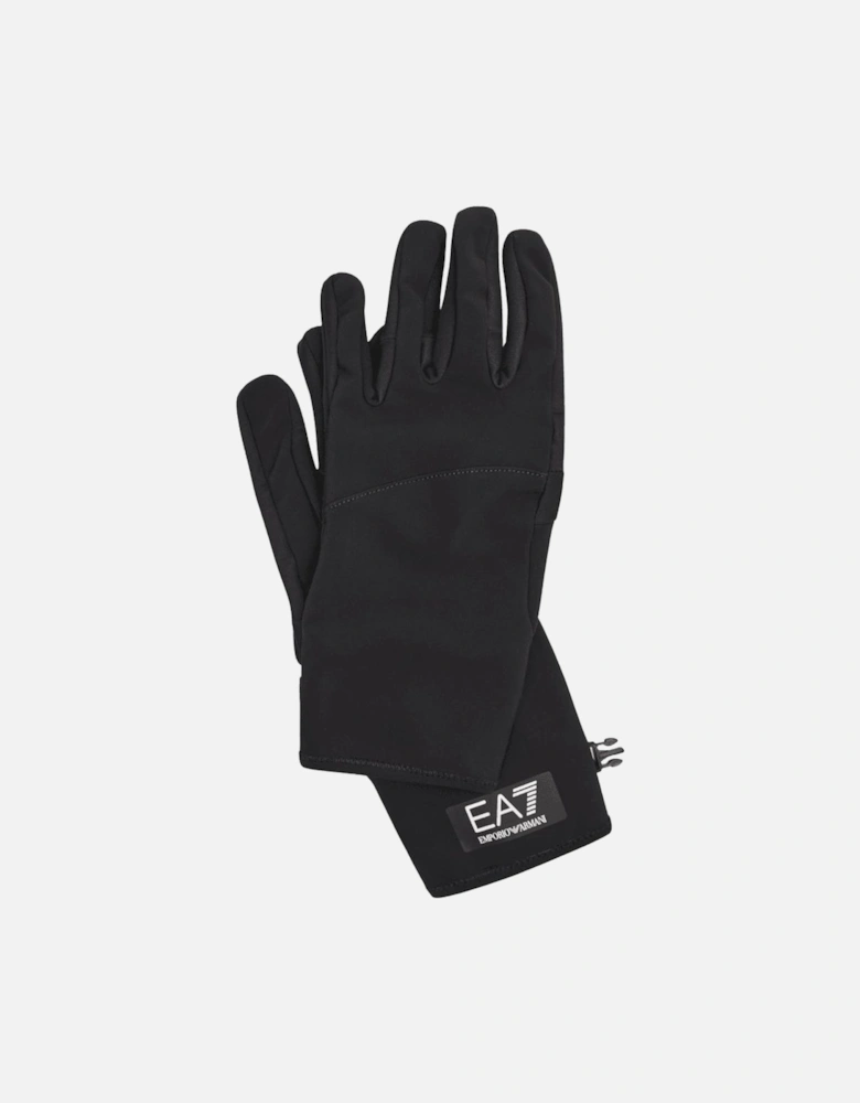Technical Fabric Nylon Black Gloves