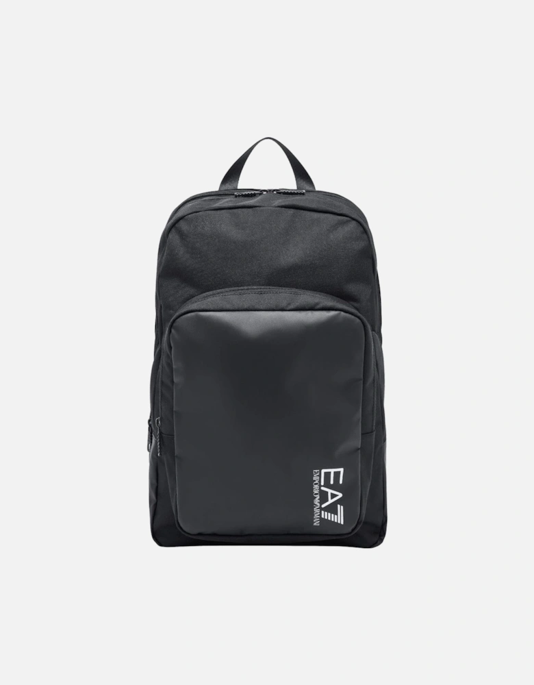 Train Core Graphic Logo Black Rectangular Backpack