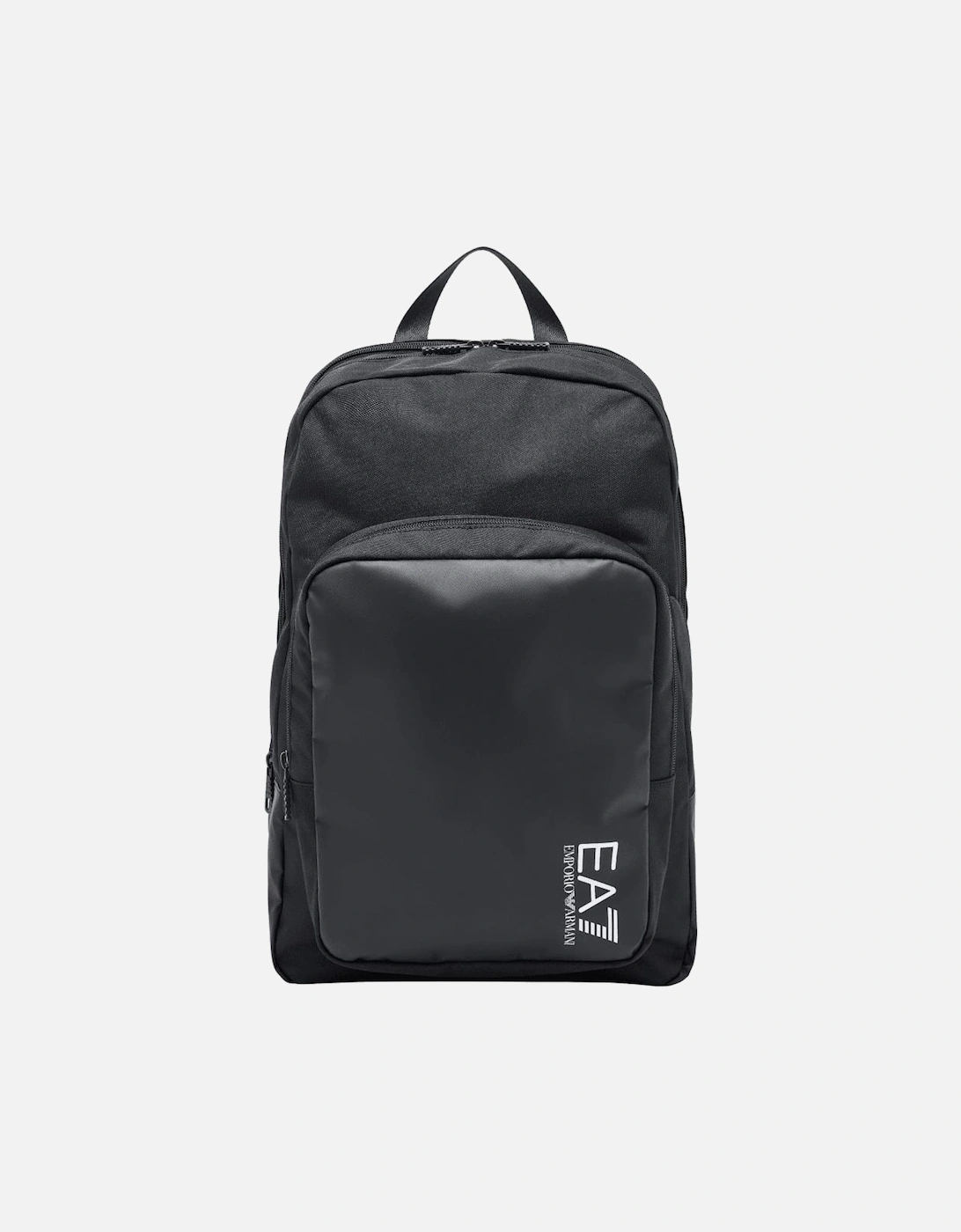 Ea7 Men's Black Train Core Graphic Logo Rectangular Backpack - Size: One Size