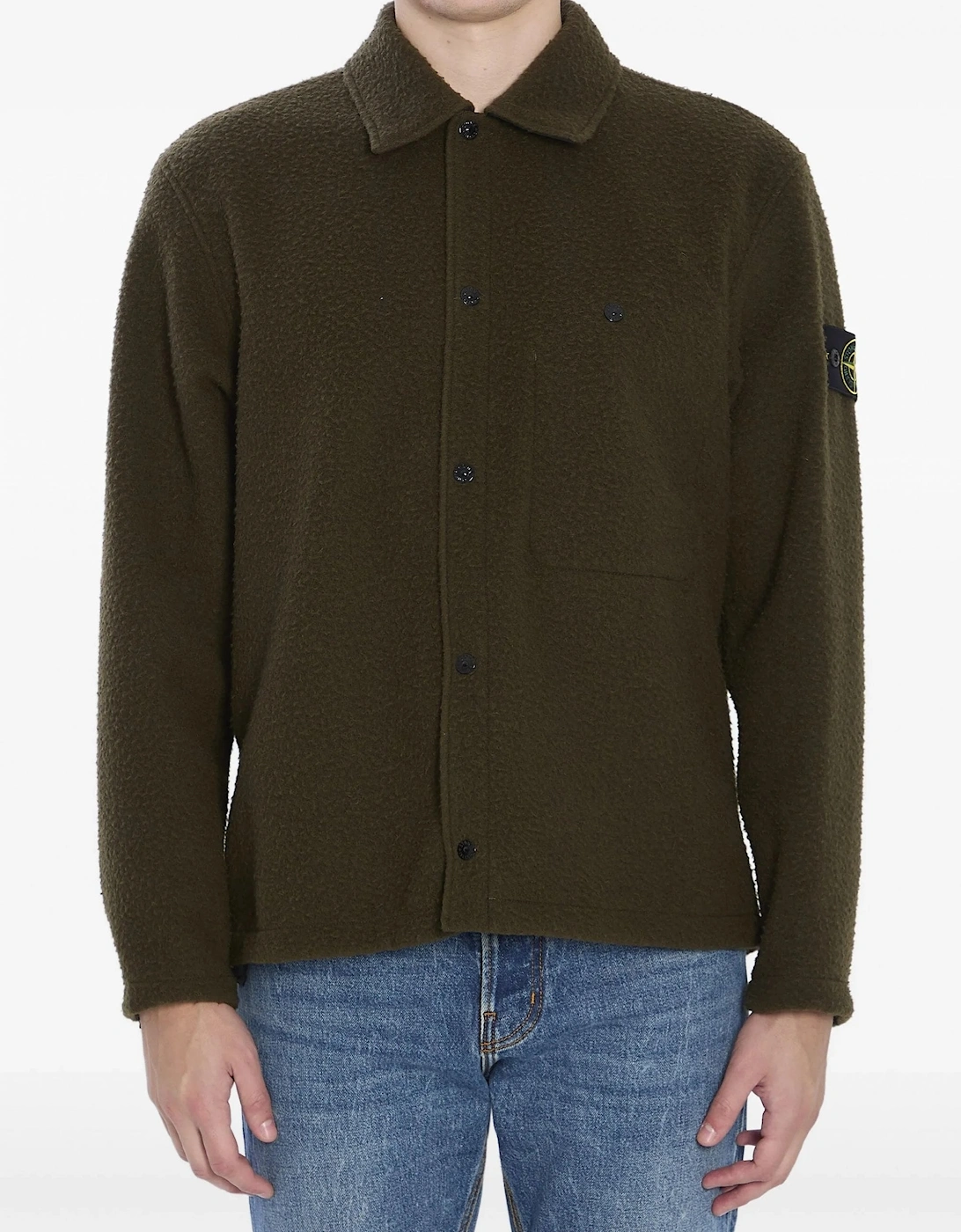 S0214 Compass Badge Overshirt Khaki