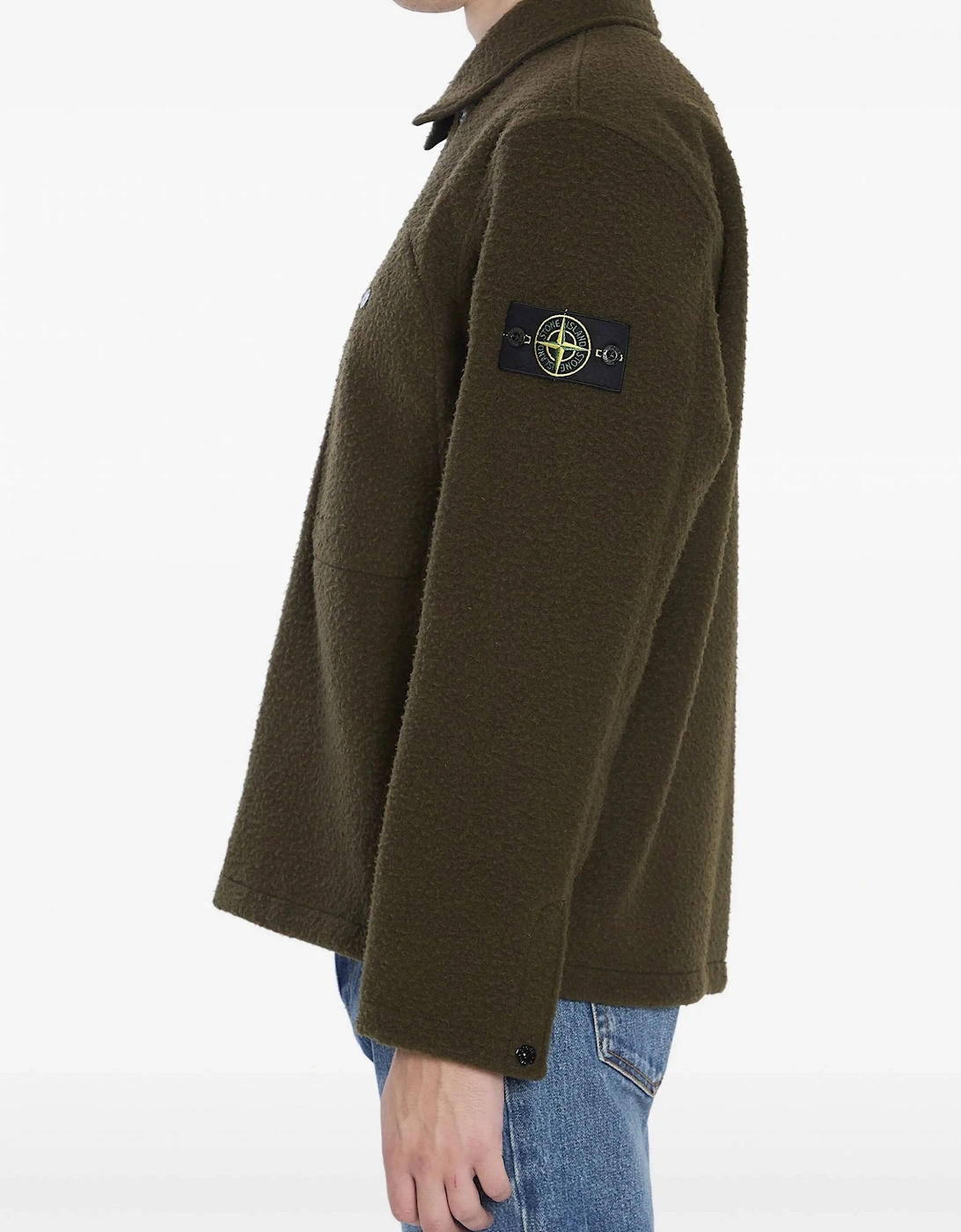 S0214 Compass Badge Overshirt Khaki