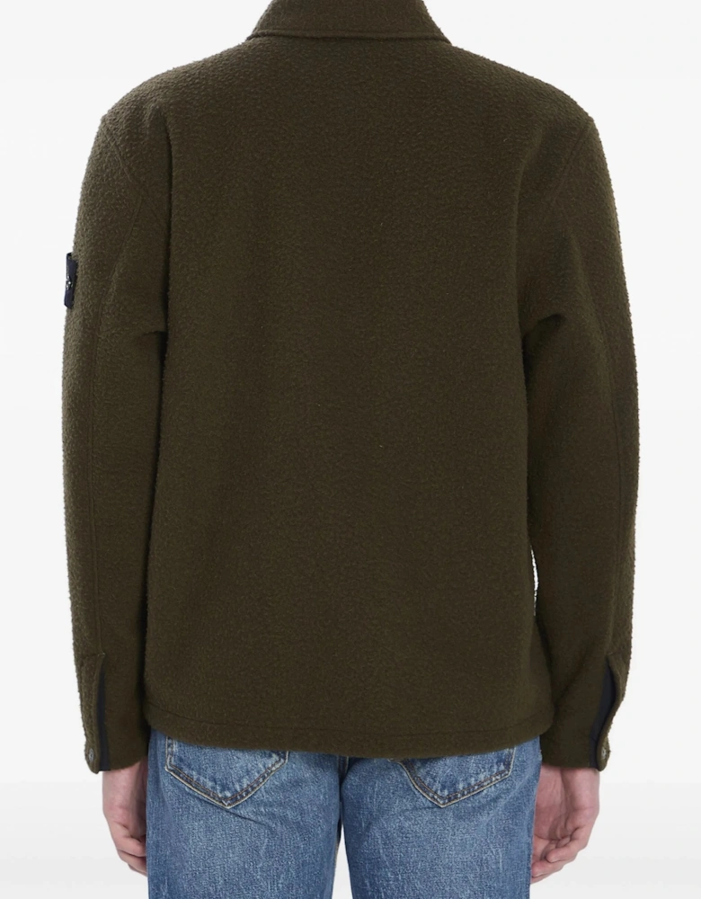 S0214 Compass Badge Overshirt Khaki