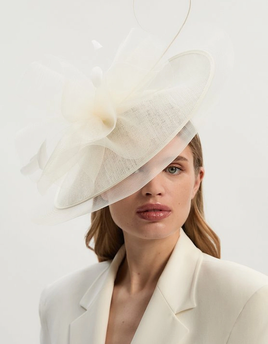 Veiled Feather Detail Fascinator, 2 of 1