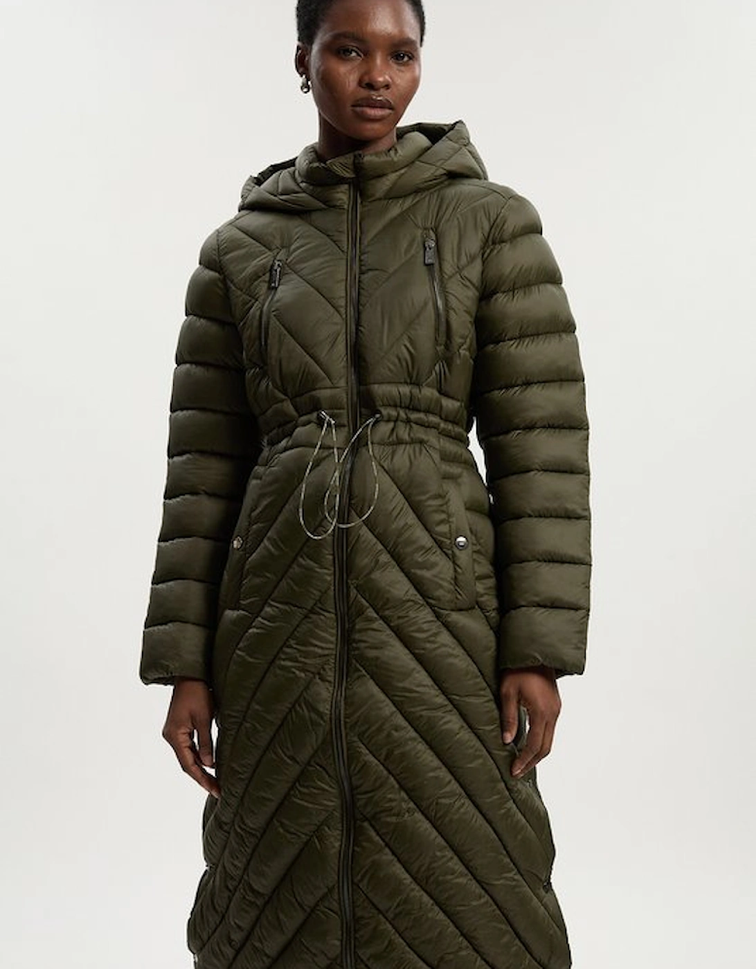 Petite Lightweight Knee Length Packable Coat, 4 of 3