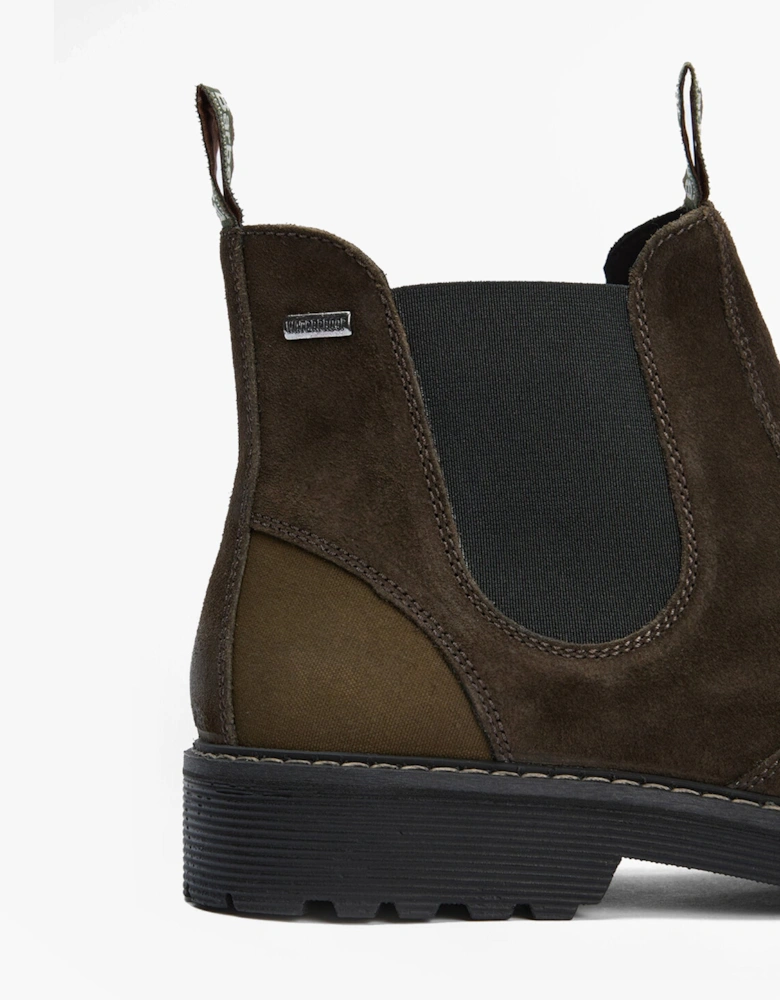 PATTON Mens Chelsea Boots Oiled Brown Suede