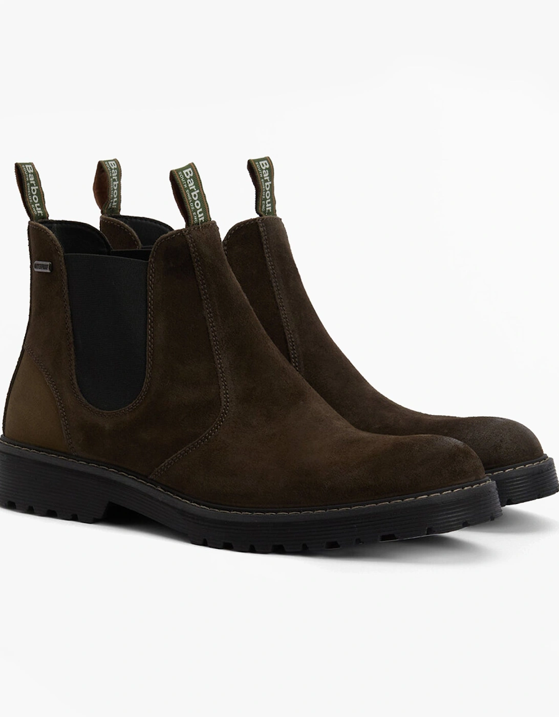 PATTON Mens Chelsea Boots Oiled Brown Suede