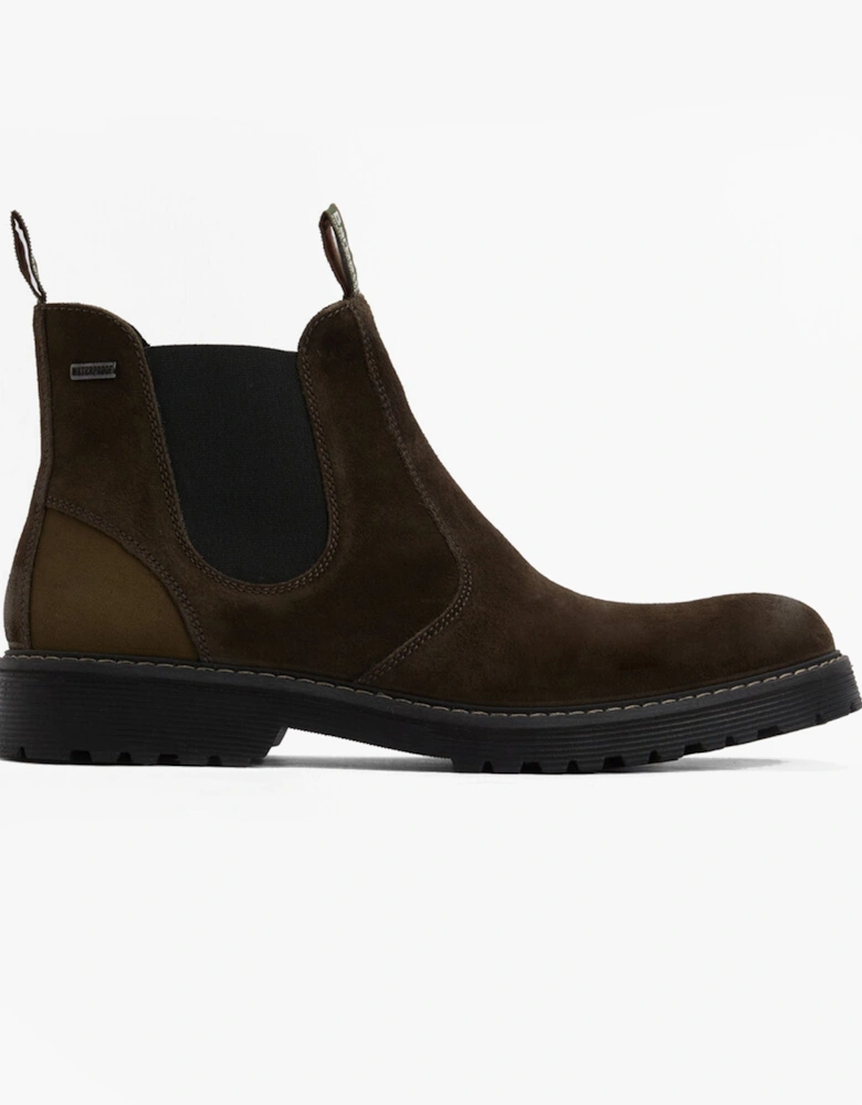 PATTON Mens Chelsea Boots Oiled Brown Suede