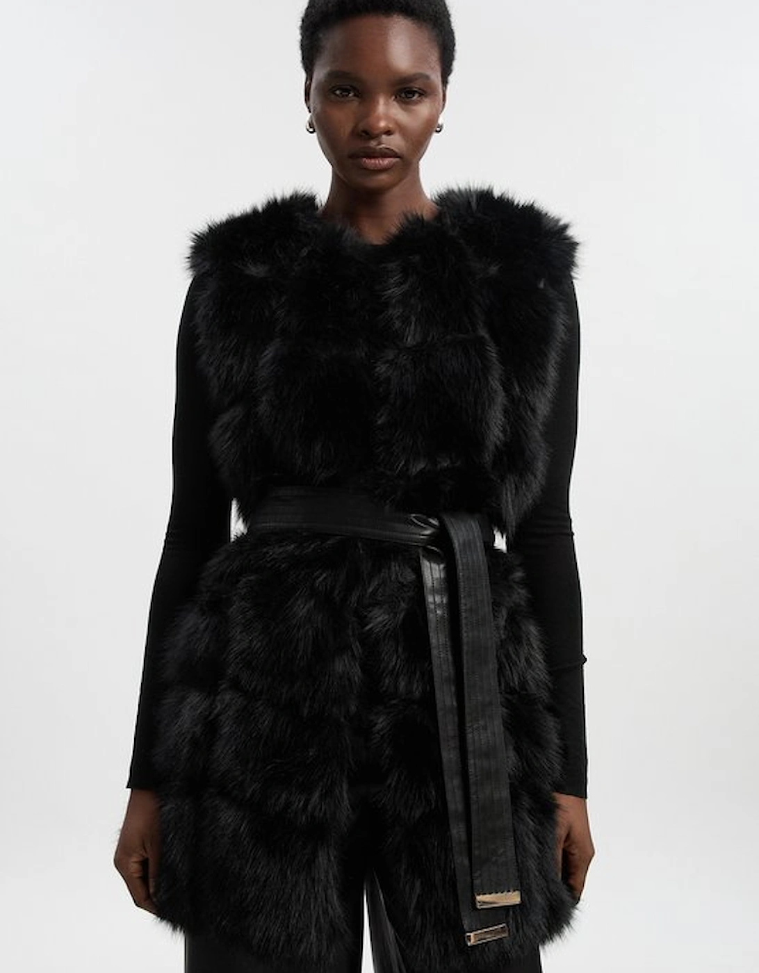 Faux Fur Panelled Gilet, 5 of 4
