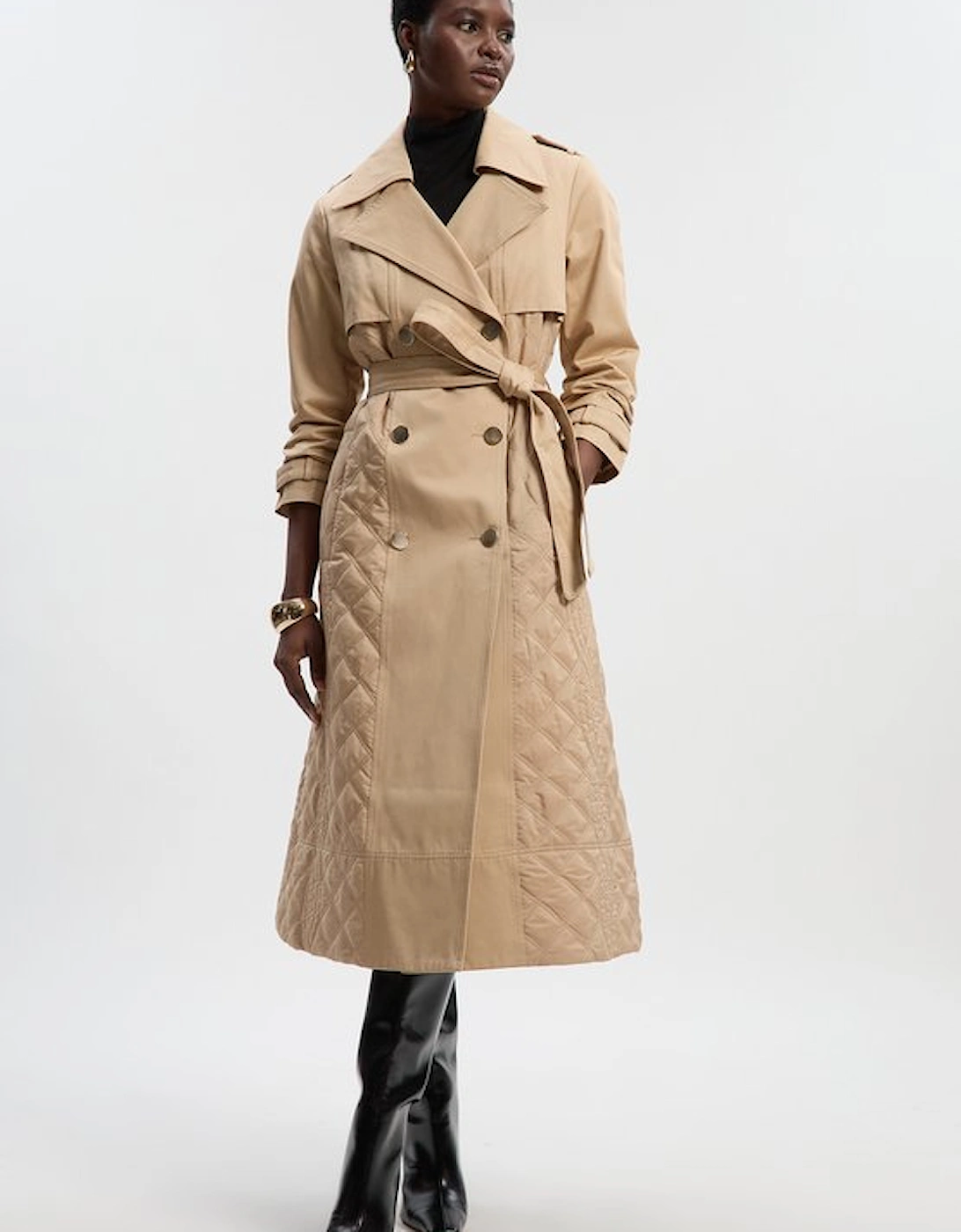 Quilted Trench Coat, 2 of 1