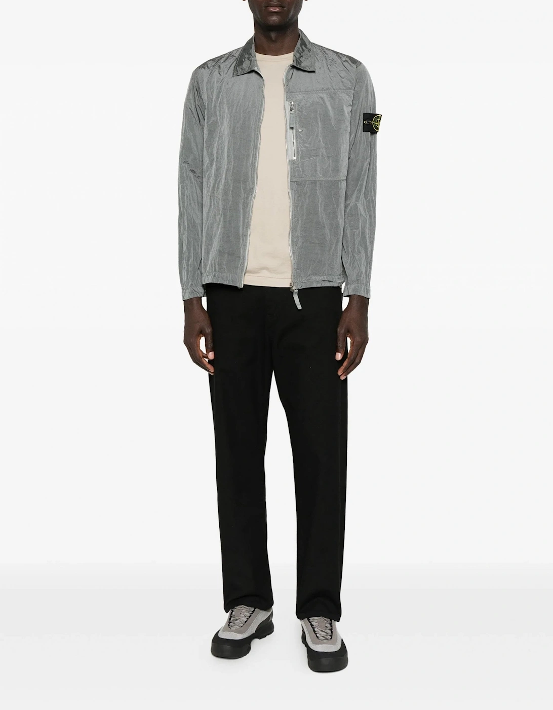 S0019 Pocket Overshirt Grey