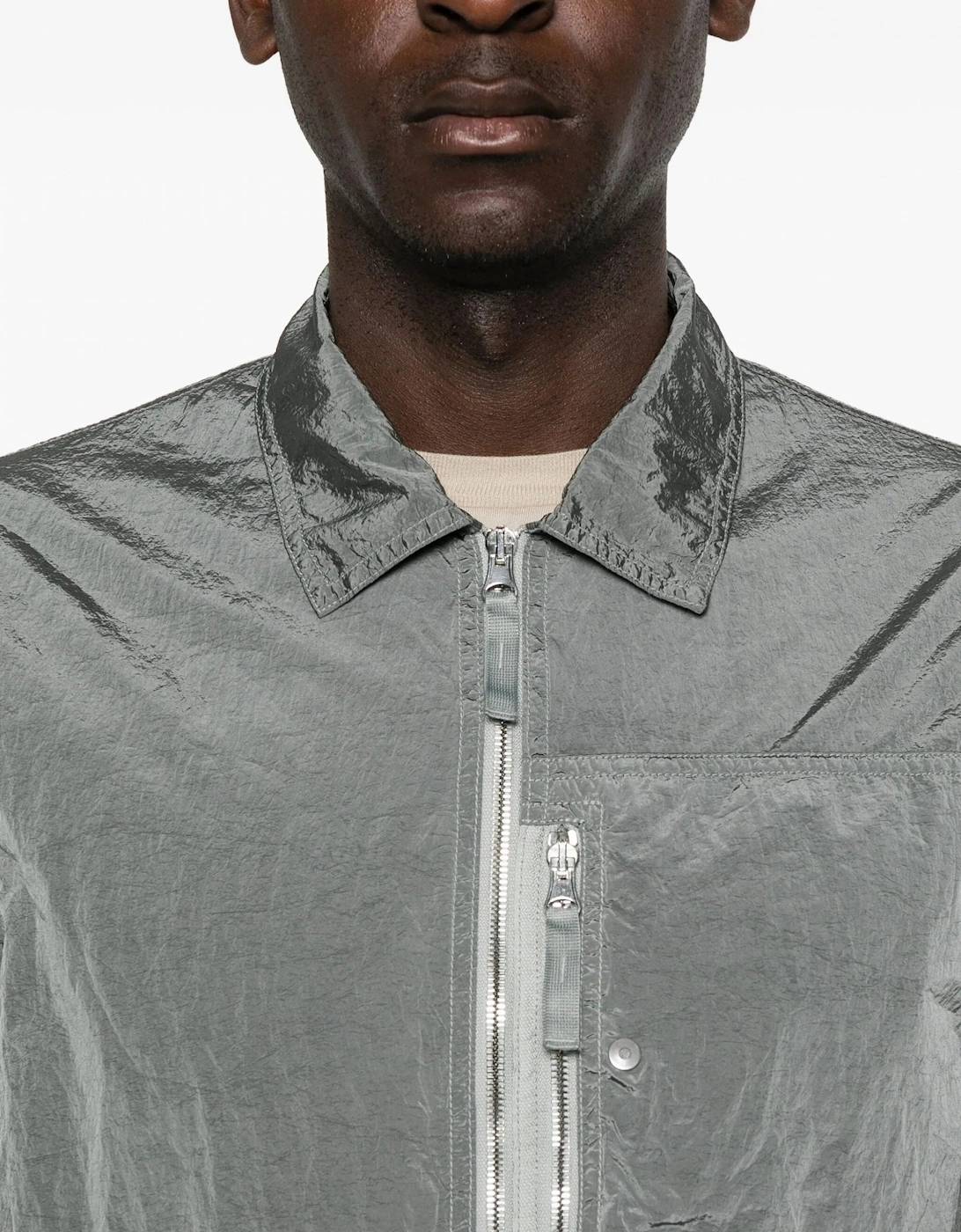 S0019 Pocket Overshirt Grey