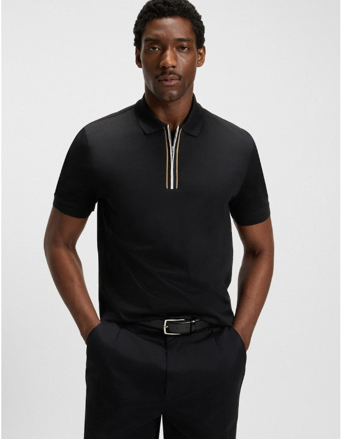 BOSS Black H-Paras 65 Polo Shirt A1-25 001 Black