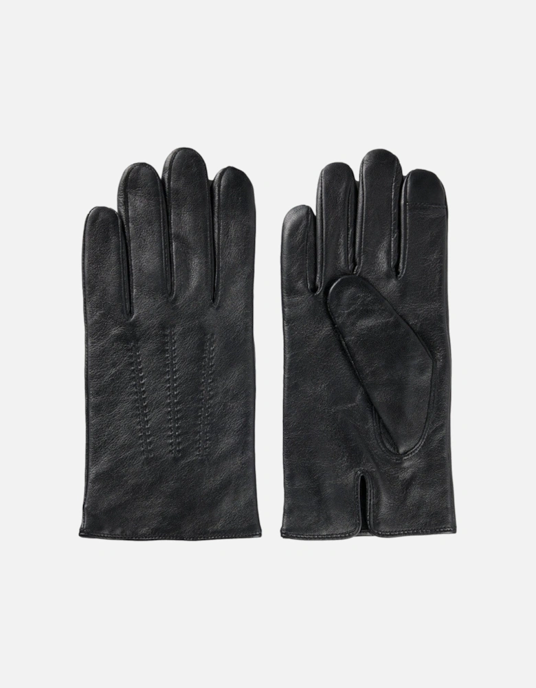 BOSS Black Hainz-ME Leather Gloves A1-25 001 Black