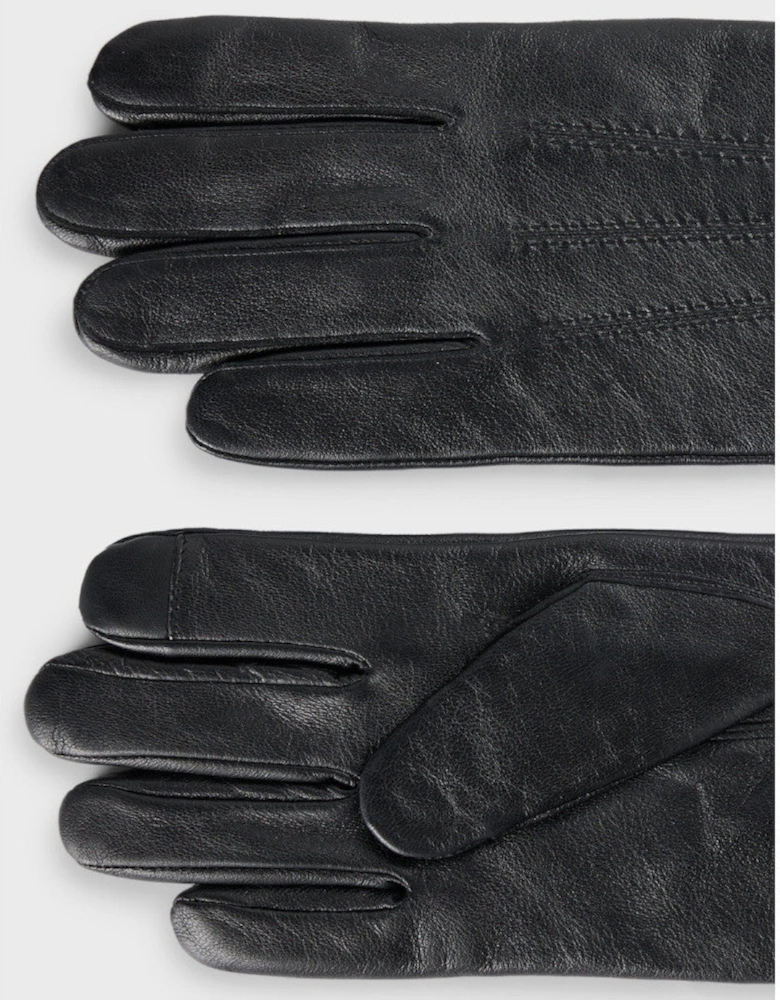 BOSS Black Hainz-ME Leather Gloves A1-25 001 Black