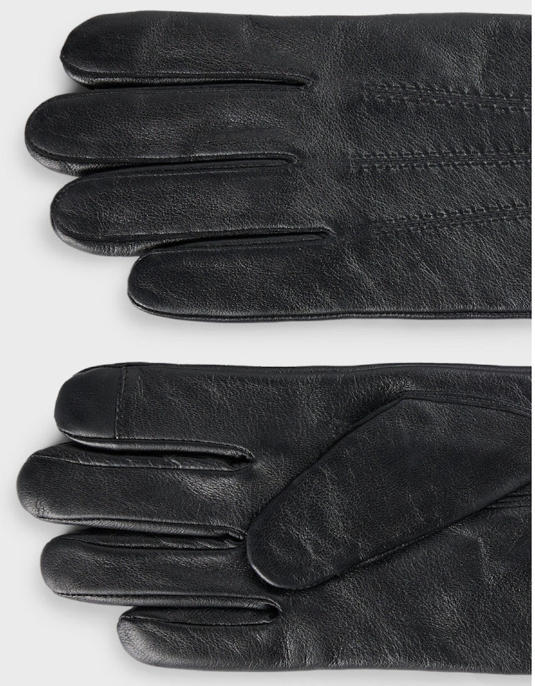 BOSS Black Hainz-ME Leather Gloves A1-25 001 Black