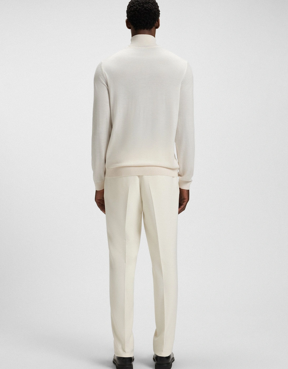 BOSS Black Musso-P Sweater A1-25 131 Open White