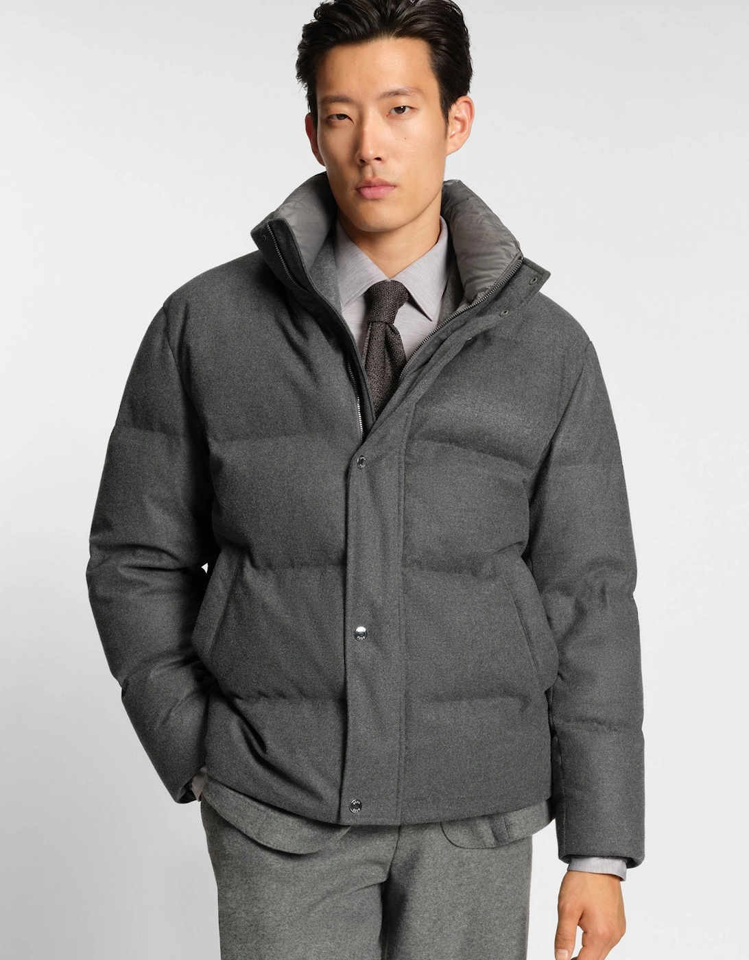 BOSS Black P-Drader Jacket 030 Med Grey