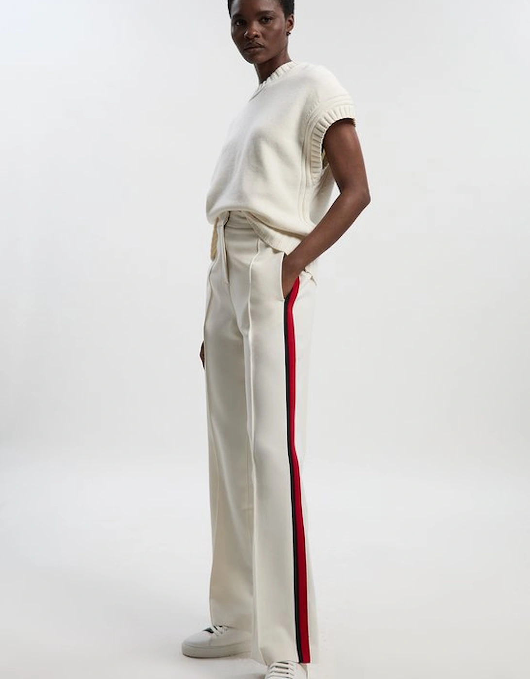 Tailored Side Stripe Straight Leg Trouser, 4 of 3