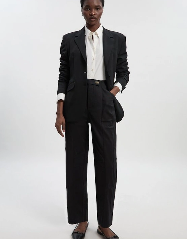 Techno Barrel Leg Woven Trousers