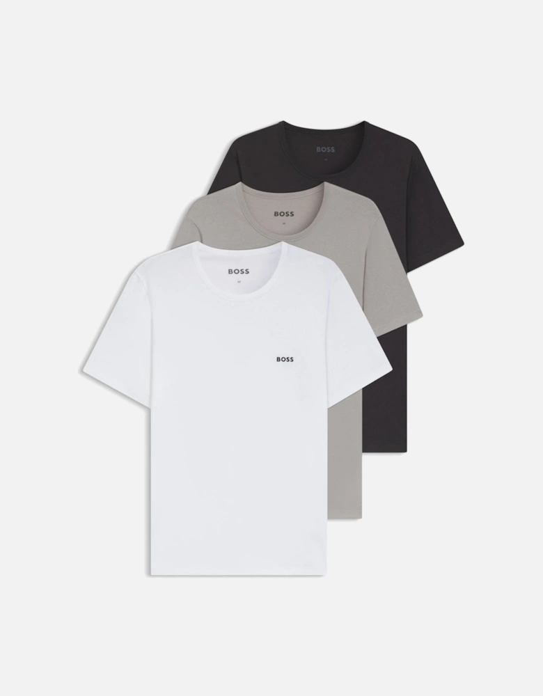 BOSS 3-Pack Classic RN T-Shirts, Multicolour