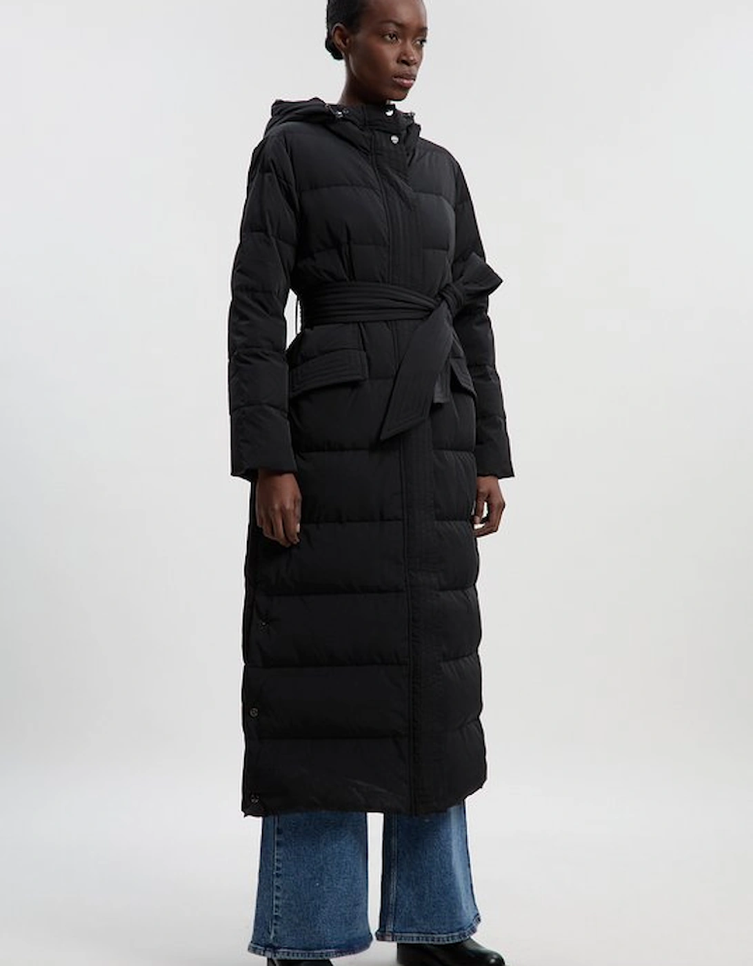 Real Down Belted Maxi Coat, 4 of 3