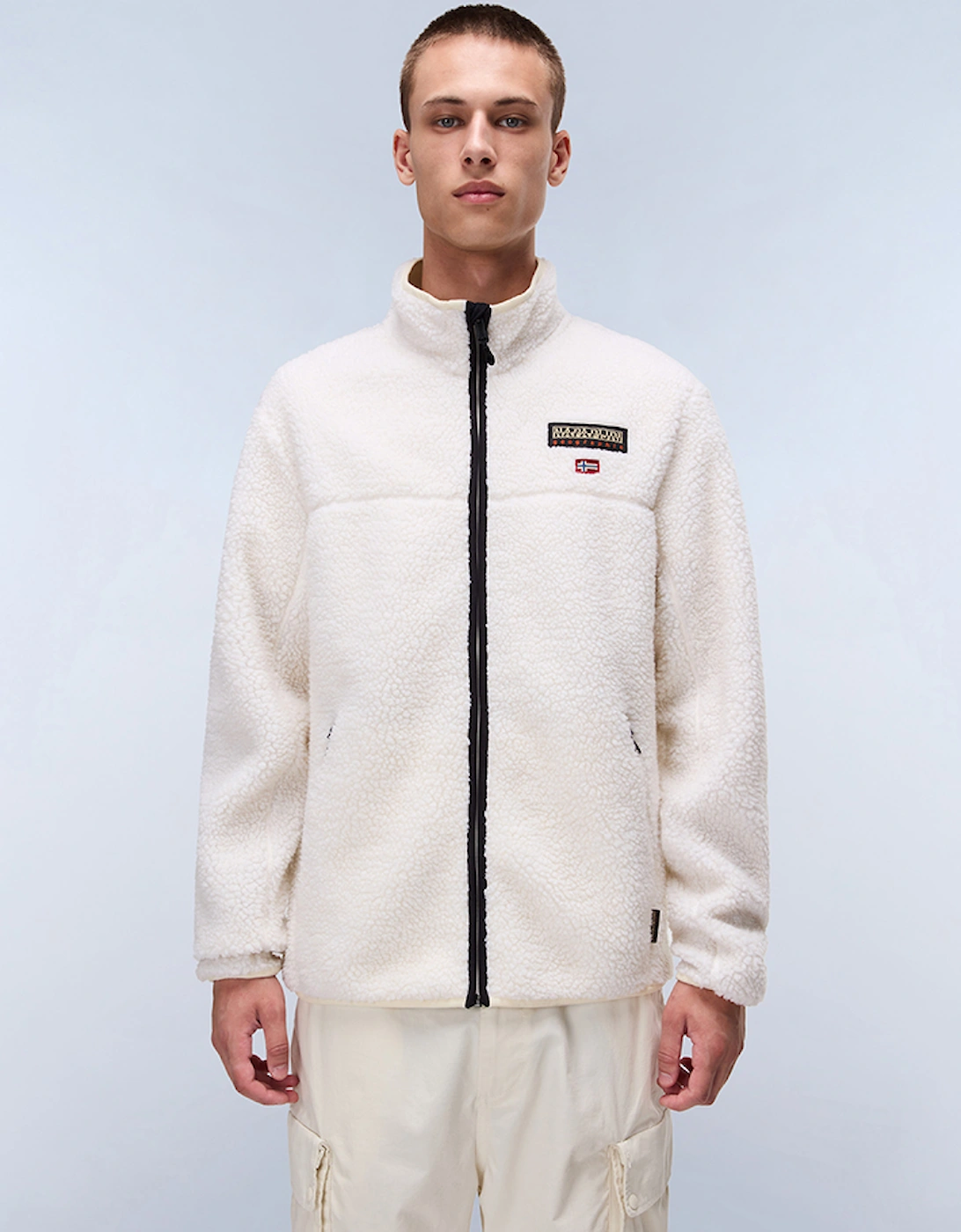Men's Napapijri Tynik Full-Zip Fleece Jacket - Size: 44