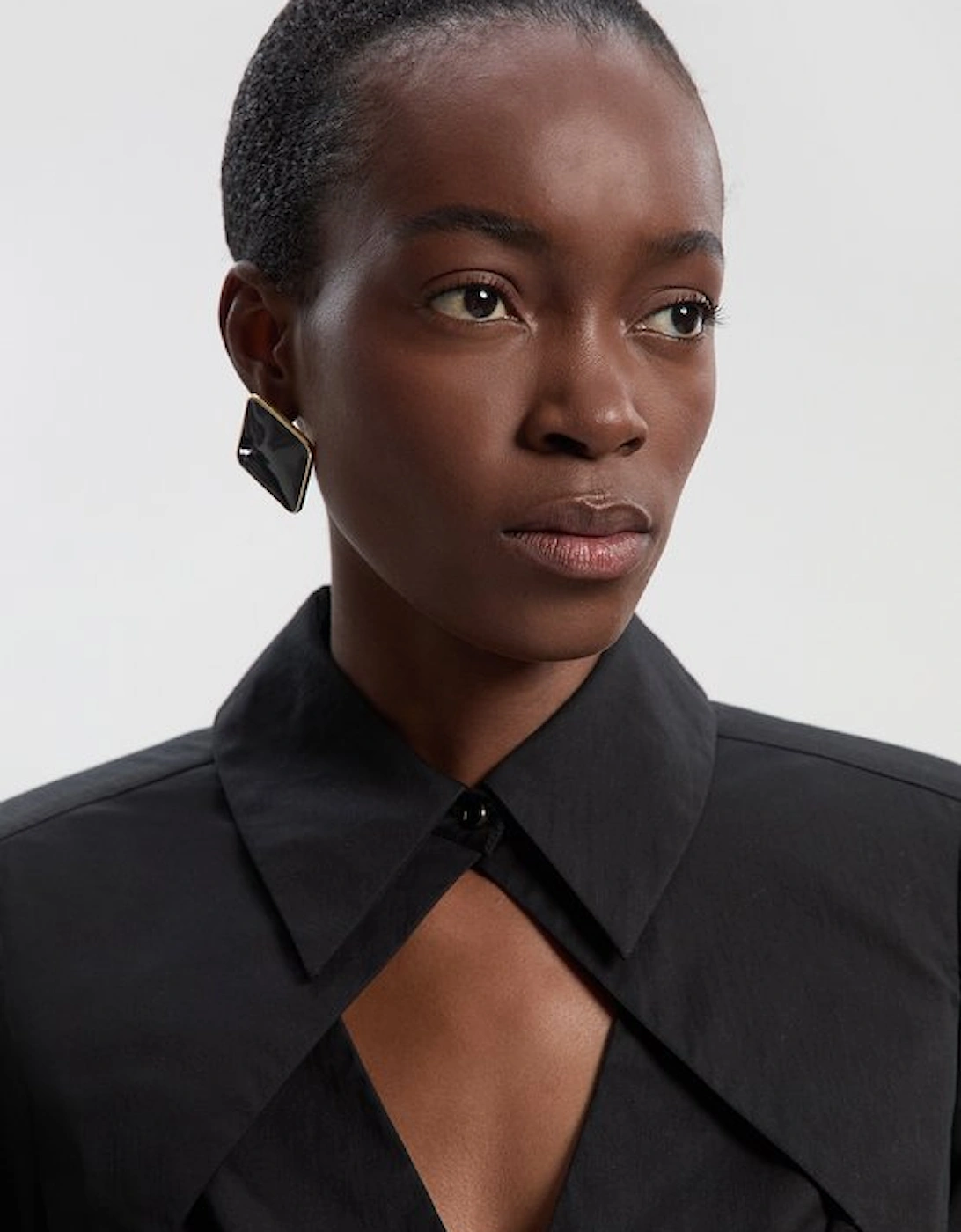 Stretch Cotton Cut Out Detail Woven Shirt, 2 of 1