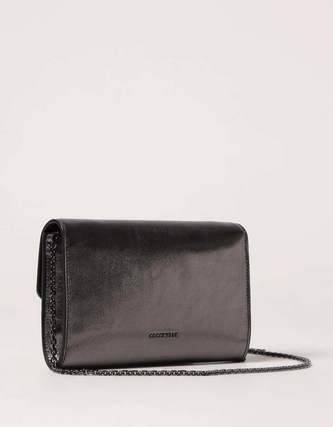 Metallic Clutch Leather Clasp