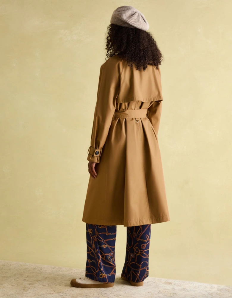 Epwell Womens Waterproof Belted Trench Coat Brown