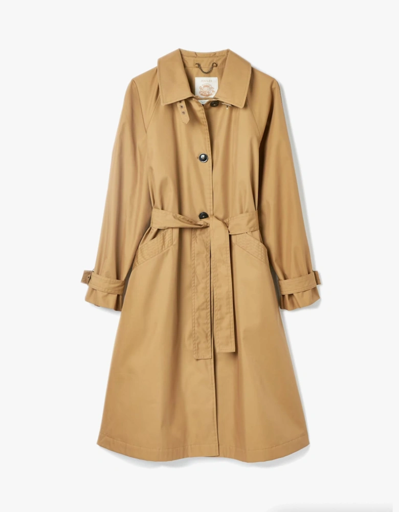 Epwell Womens Waterproof Belted Trench Coat Brown