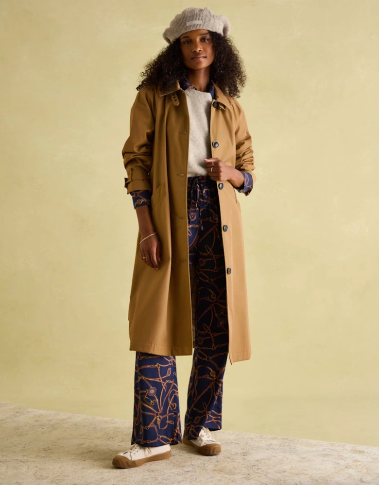 Epwell Womens Waterproof Belted Trench Coat Brown