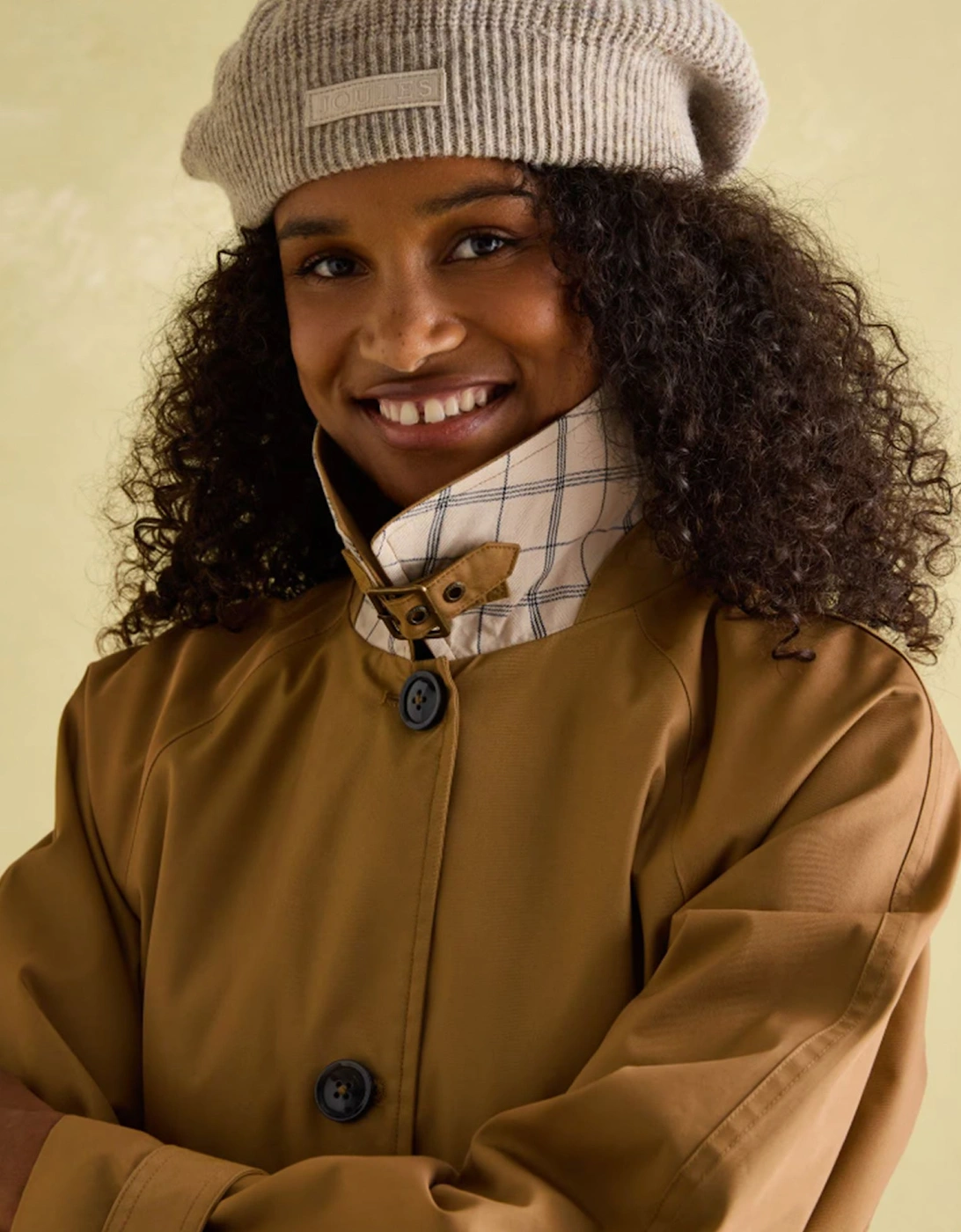 Epwell Womens Waterproof Belted Trench Coat Brown