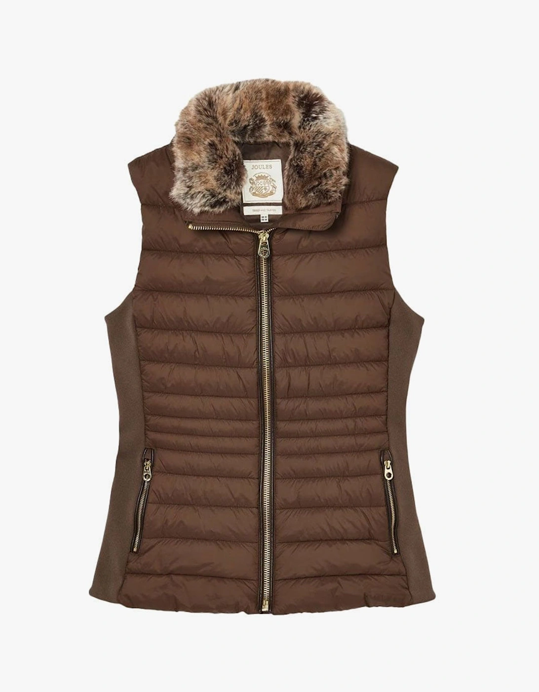Beckley Womens Padded Showerproof Gilet Chestnut, 7 of 6