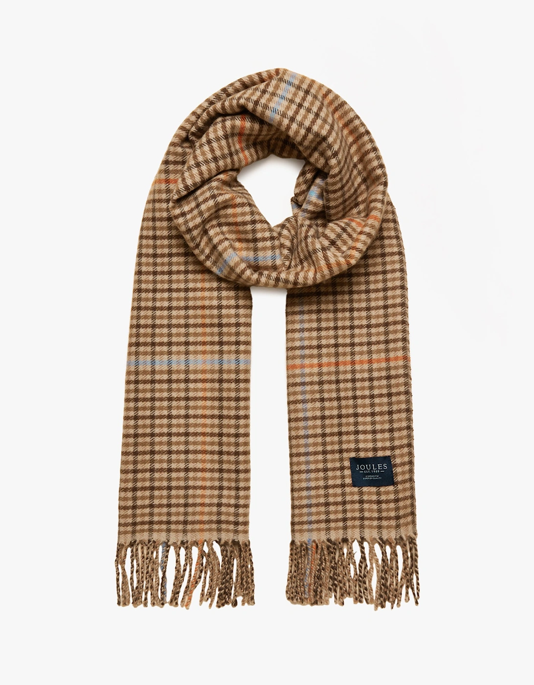 Joules Women's Brown Langtree Scarf Tan