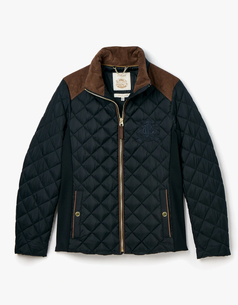 BRAEMAR LUXE Womens Quilted Jacket Navy