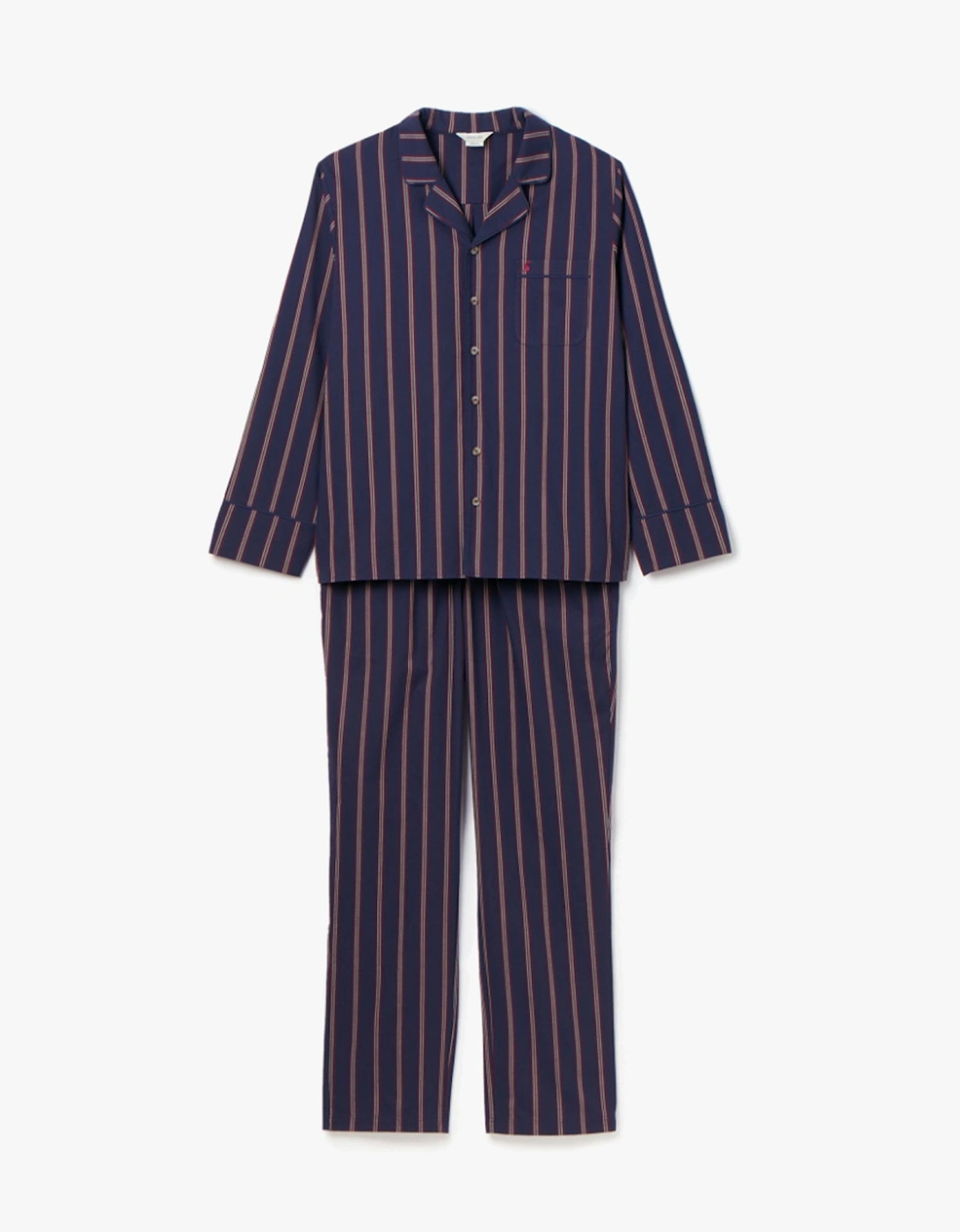 HUGO Mens Pyjama Set Navy Stripe, 8 of 7