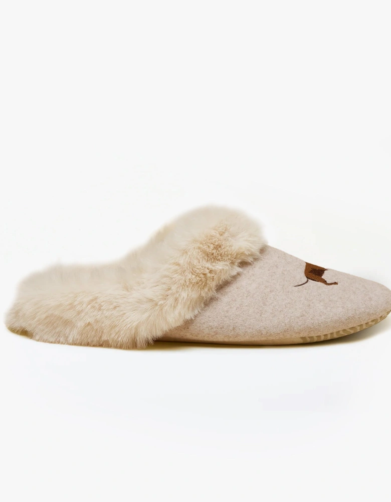 SLIPPET Womens Mule Slippers Oatmeal